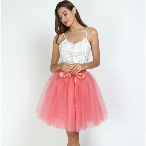 Mujeres Tutú Tul Falda Enagua Vestido de Baile Damas Fiesta Baile de graduación Rendimiento Reino Unido - Imagen 10 de 51