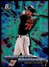 2018 Bowman Platinum Prismatic Prodigies Green #PPP-33 Steven Duggar /99 Giants