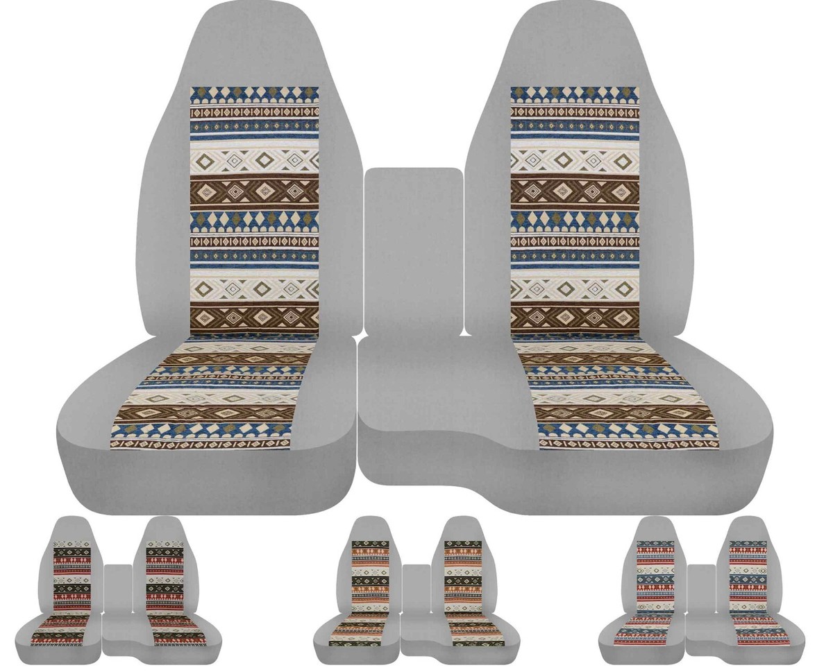 Sunflower Aztec Tribe Geometric Brown Stripes Car Iceland