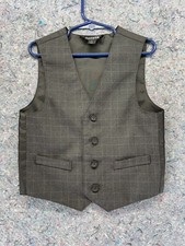     - GEORGE // KID'S BLACK  GRAY VEST SIZE 5