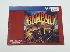 Rampart Authentic Original NES Nintendo Manual Only sticker
