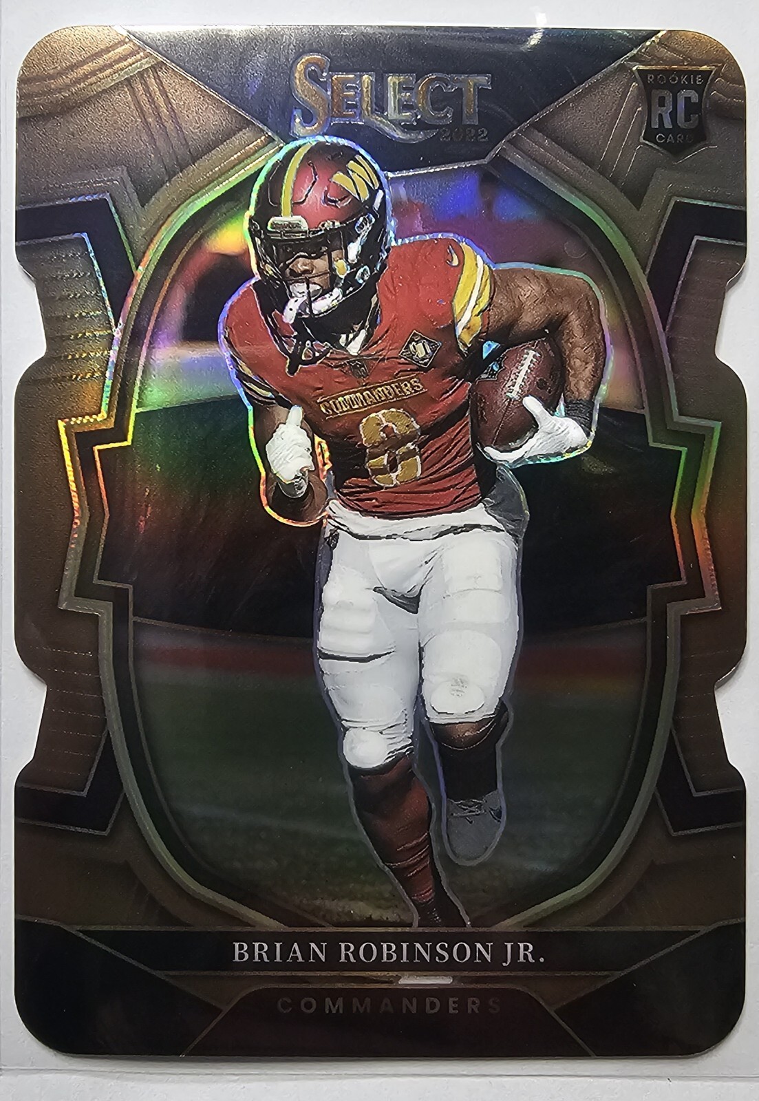 2022 Panini Select Brian Robinson Jr. BRONZE Concourse Die Cut #/149