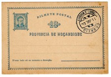 1900 Guerre des Boers Lourenco Marques Mozambique cto carte lettre enregistrée pmk