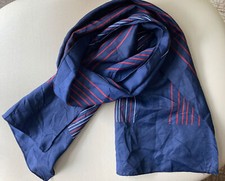 Vintage Christian Dior Scarf Red, White and Blue 53X12 Terital Rare