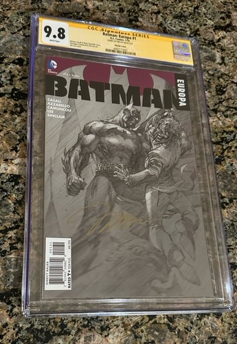 Batman Europa 1: CGC 9.8 Lee Sketch Variant - SS Jim Lee - 2016