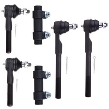 For 2000-2001 Dodge Ram 1500 6 Pcs Front Inner Outer Tie Rod End Steering