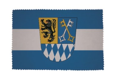 U24 Brillenputztuch Hamburg Blau - Mikrofasertuch Mit Flaggenmotiv Inkl. Etui