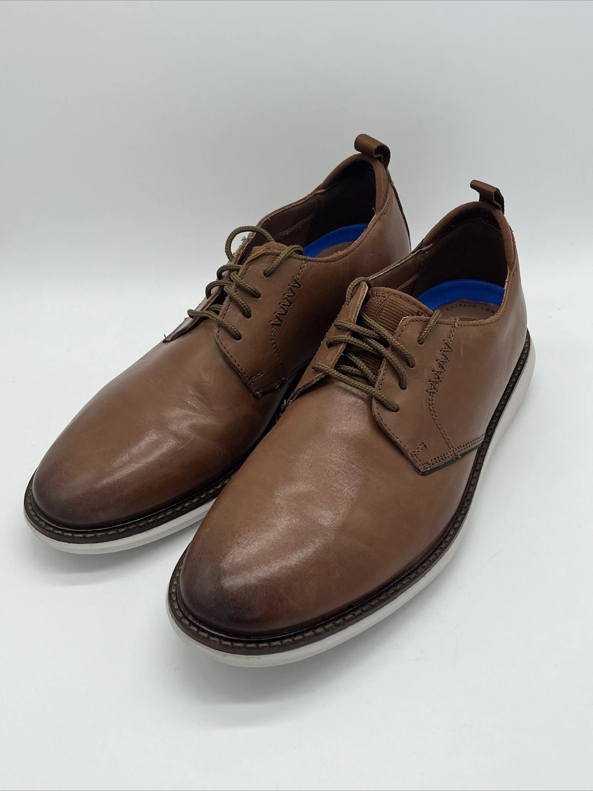 Clarks Brantin Low Oxfords in pelle marrone scuro (55732) da uomo taglia 9