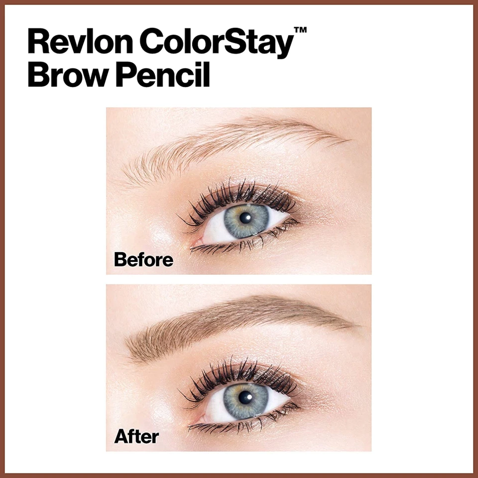 Revlon Colorstay Eyebrow Pencil, Dual Ended 220 Dark Brown - Image 3 of 4