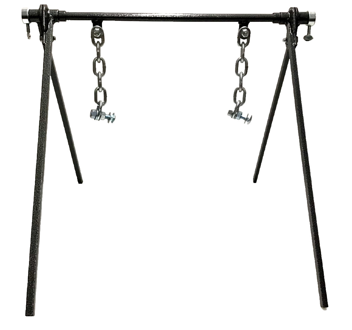 Shooting Stand With Chain Mounting Kit Portable AR500 Steel Gong Target Holder