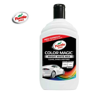 Turtle Wax 52708 Color Magic Weiß Autowachs Auto Politur Wachs Farbpolitur 500ml