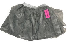 Betsey Johnson Tutu Skirt Size XL 14 Grey Girls Junior Ballet Gray Ballerina