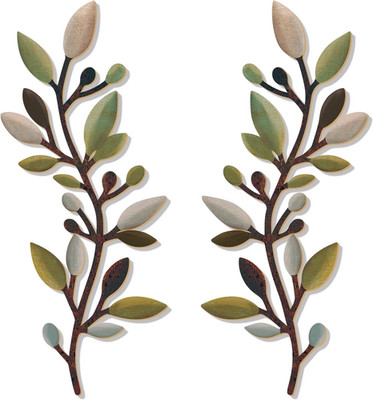 2 Pcs Colorful Tree Leaf Wall Art Decor Vine Home Wall Decor Olive Branch Leaf W