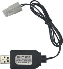 7.2V Battery Charger Cable with Standard Tamiya Plug Compatible RC Car RC Tank R