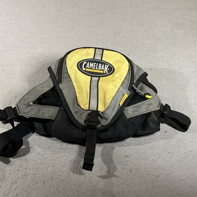 Camelbak Flashflo Hydration Bag Fanny Pack Gray Yellow Hiking Biking *NO Bladder