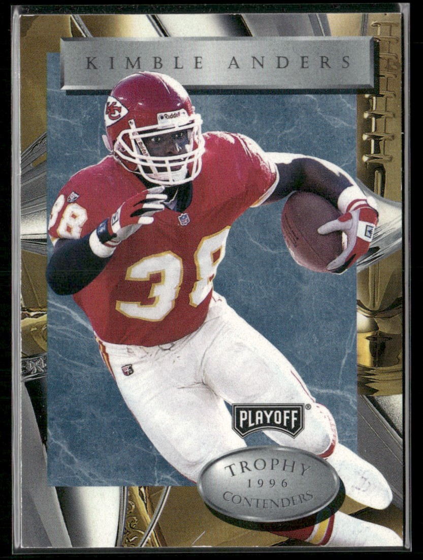 1996 PLAYOFF TROPHY CONTENDERS KIMBLE ANDERS KANSAS CITY CHIEFS #38