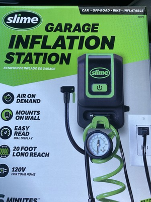 #ad #ad SLIME Garage Inflation Station 120V Air Pump Tire Inflator Cars Bicycles 40070 $39.99