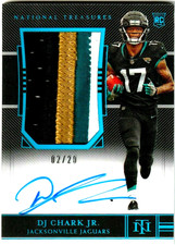 🔥 2018 National Treasures DJ CHARK RC Auto & Patch Midnight RPA #02/20 🔥🏈