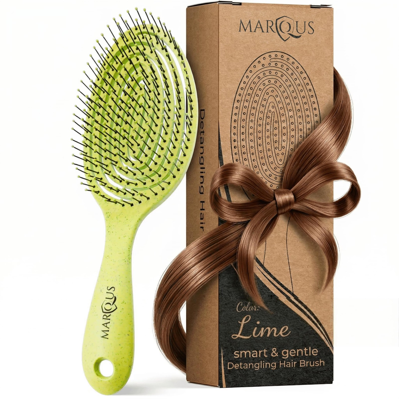 Brosse démêlante anti-casse à picots souples pour tous types de cheveux