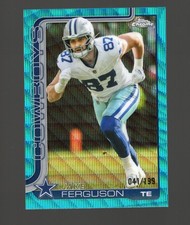 2025 Topps Chrome Football Jake Ferguson Aqua refractor /199