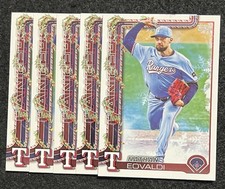 Lot Of 5 - 2025 Topps Holiday - Nathan Eovaldi  - #H47 - Rangers - Next Day Ship