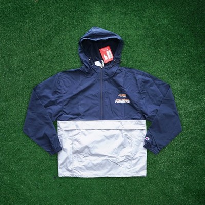 Carroll University Pioneers NCAA Men's Champion Navy 1/2 Zip Windbreaker Jacket