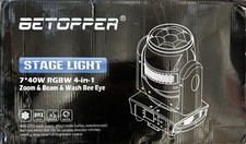 BETOPPER LM0740 RGBW 7x40W Moving head Beam Wash stage light.