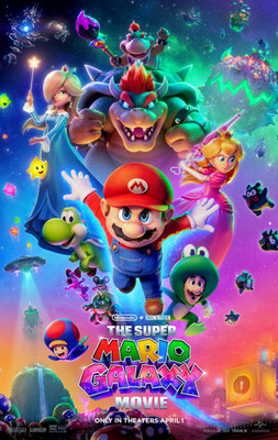The Super Mario Galaxy Movie Poster 11x17 Bowser Chris Pratt 2026