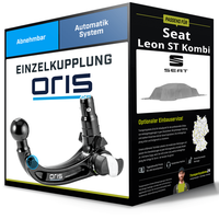 Abnehmbare AnhäNgerkupplung für Seat Leon ST Kombi 11.16-08.20 Typ 5F8 Oris NEU