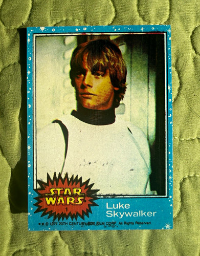 1977 Topps Star Wars #1 Luke Skywalker — Raw