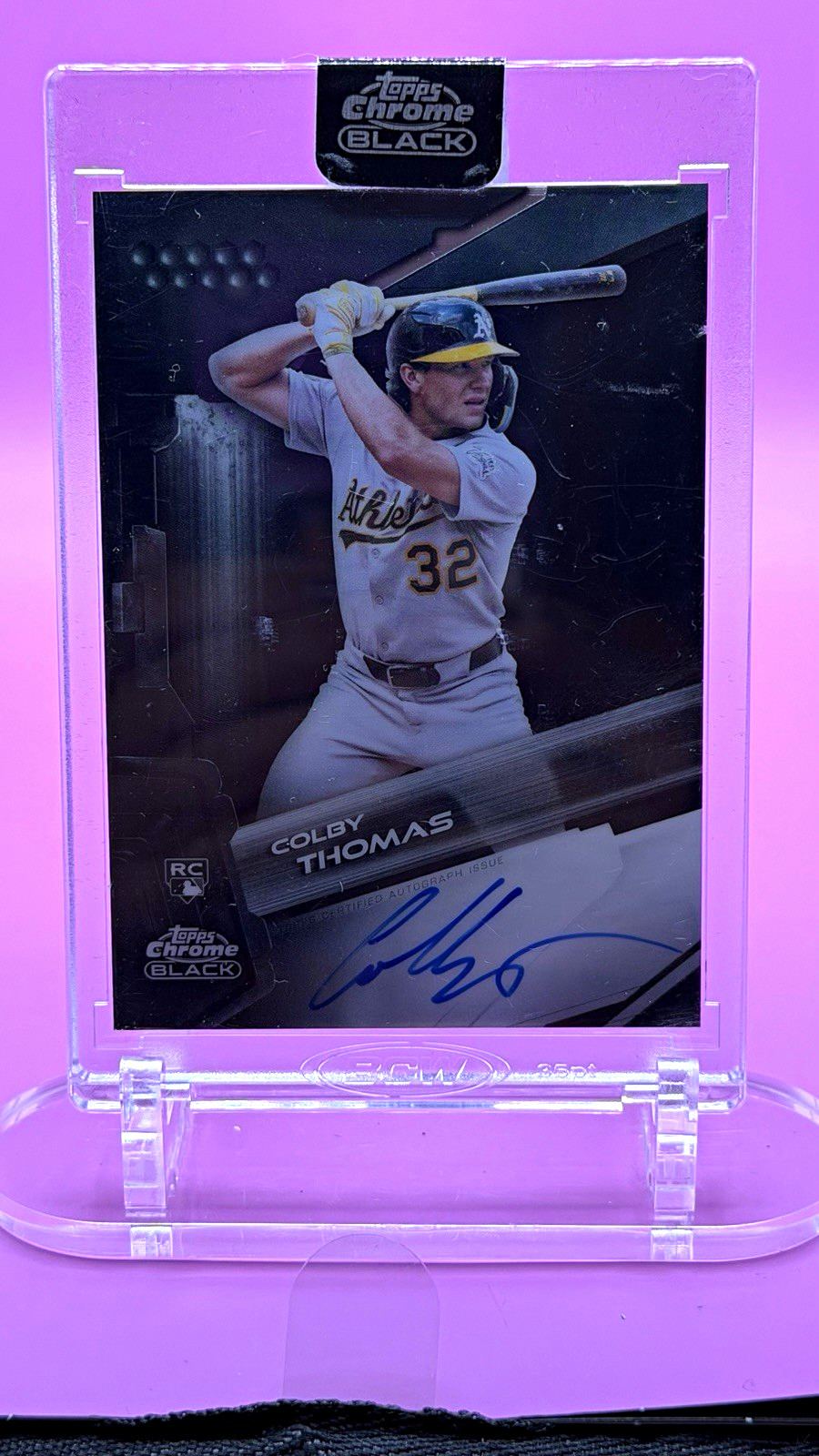 Topps Colby Thomas Rookie Auto #CBA-CT 2026 Chrome Black Oakland Athletics