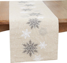 Frosty Snowflakes Table Runner