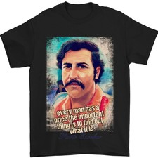 Pablo Escobar Quote Camiseta Hombre Algodón 100% Jersey Cuello Caja