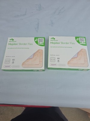 Mepilex  Border Flex 4 X 4 Soft Silicone Foam Dressing 10 Count 5 Each 595300
