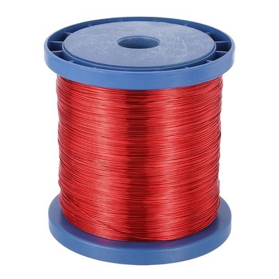 22 AWG Magnet Wire, 22 Gauge 80 Oz Enameled Copper Wire, 155C(311F), Rot,Blau