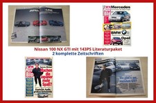Nissan 100 NX GTI mit 143PS Literaturpaket - 2 komplette Zeitschriften