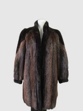Women's Sz 10 MINT+ Beaver Fur Coat Jacket Woman