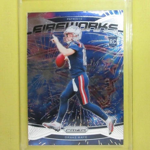 DRAKE MAYE 2024 Panini Prizm Fireworks Rookie  #22  Patriots