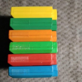 Set of 6 Rockman 1 2 3 4 5 6 Megaman NES CAPCOM Nintendo Famicom Tested Japan