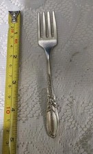 VINTAGE 1953 WHITE ORCHID PATTERN SILVERPLATED BABY SPOON