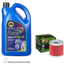 DRZ 400 Enduro Kick Start Oil & Filter Morris Race Super 4 10w40 4L Suzuki 2002