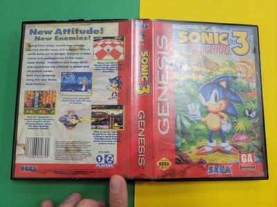 SEGA Sonic the Hedgehog 3 Sega Genesis 1994 Case Only 