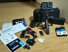 GoPro Hero 10 Black Action Cam with Tripod & Ulanzi Case Used