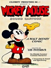 Mickey Mouse Sound Cartoon Movie Poster Art 8.5x11