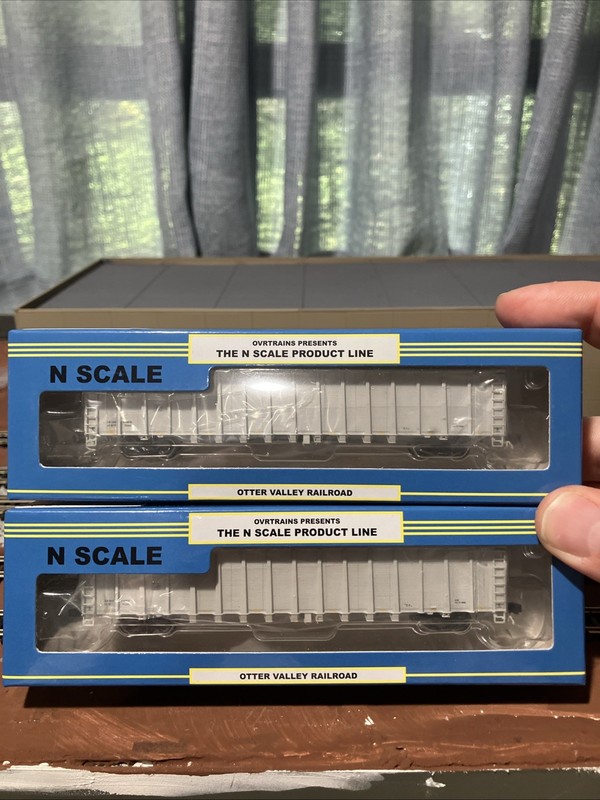 Lot Of 2 N Scale Otter Valley Trains OVR NSC 6000 Gondolas Midwest Railcar MWCX