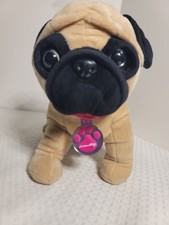 Nintendo Nintendog Pug Plush Stuffed Animal Talking Sound 2008 DS Works