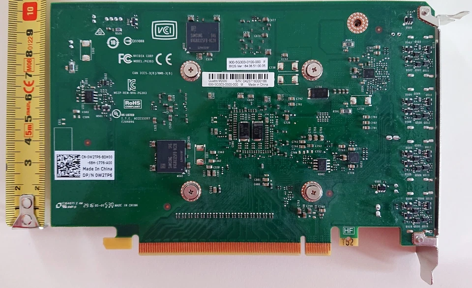 Scheda video GPU NVIDIA Quadro M2000 4 GB GDDR5 75W 4xDisplayPort (DELL) - Immagine 4 di 4