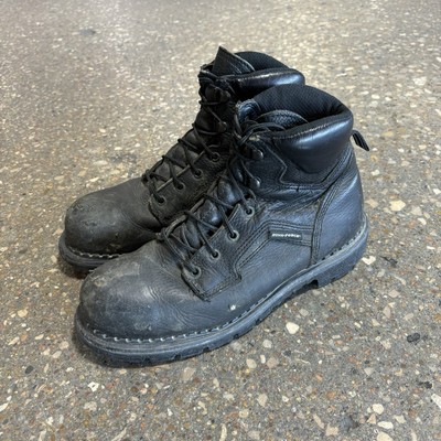 Red Wing Dyna Force 2223 Men's Black Leather Steel Toe Work Boots Size 8.5D USA
