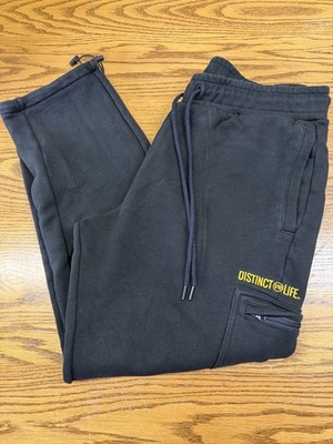 Puma Men s Large Distinct Life Aspire To Inspire Black Jogger Sweat Pants