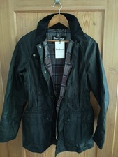 BARBOUR Beadnell Wachsjacke schwarz Gr 16(42)...